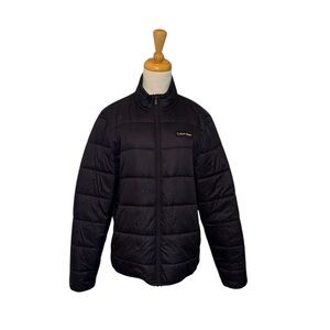 Calvin Klein Men’s Adventure Packable Full Zip Jacket – Navy – Medium